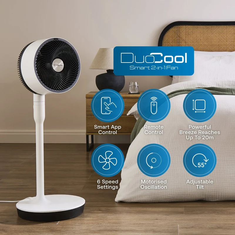 Dimplex Duocool Smart Pedestal & Table Fan