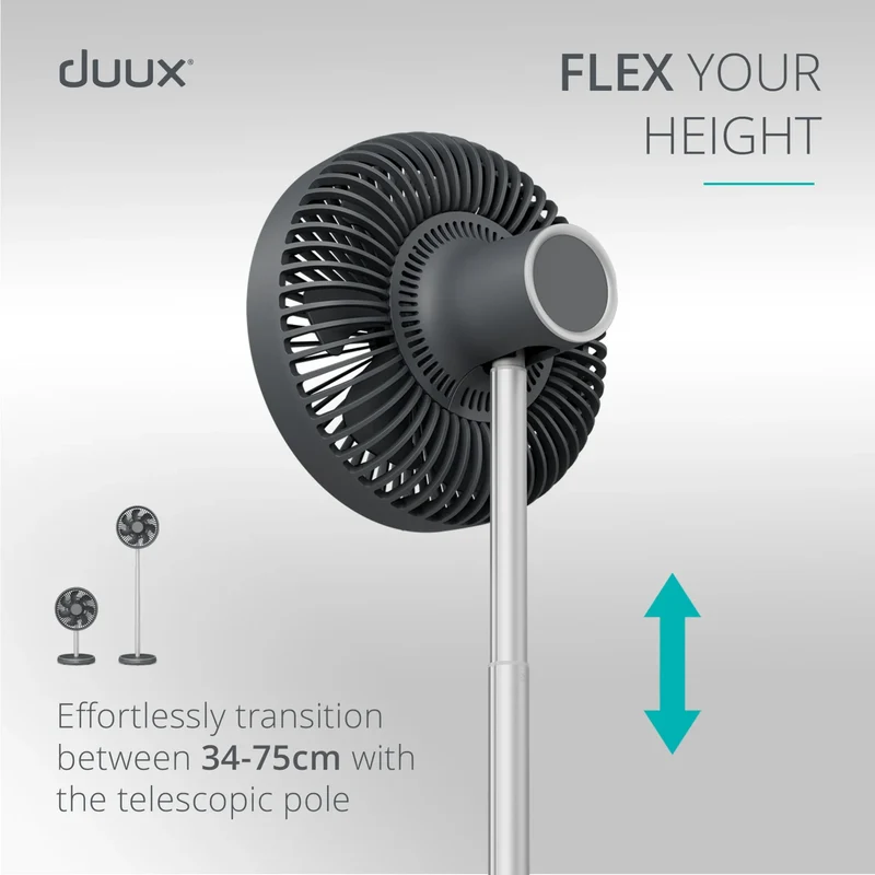 Duux Rize Cordless Pedestal & Table Fan