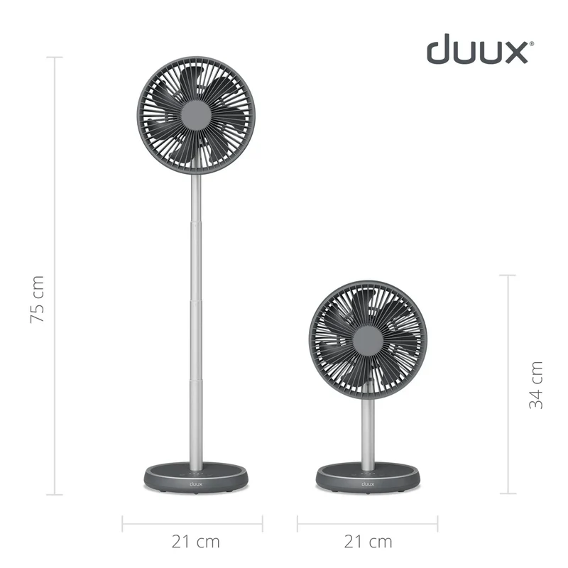 Duux Rize Cordless Pedestal & Table Fan