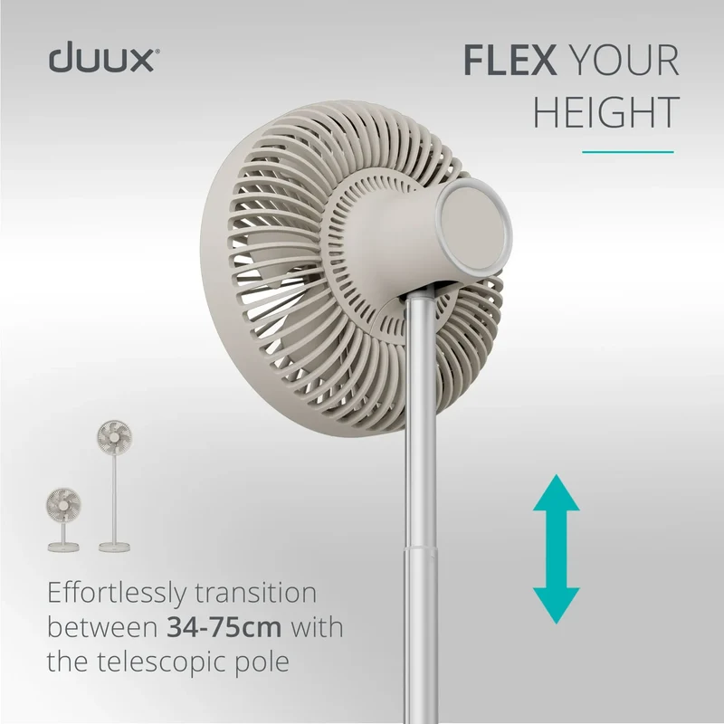Duux Rize Cordless Pedestal & Table Fan