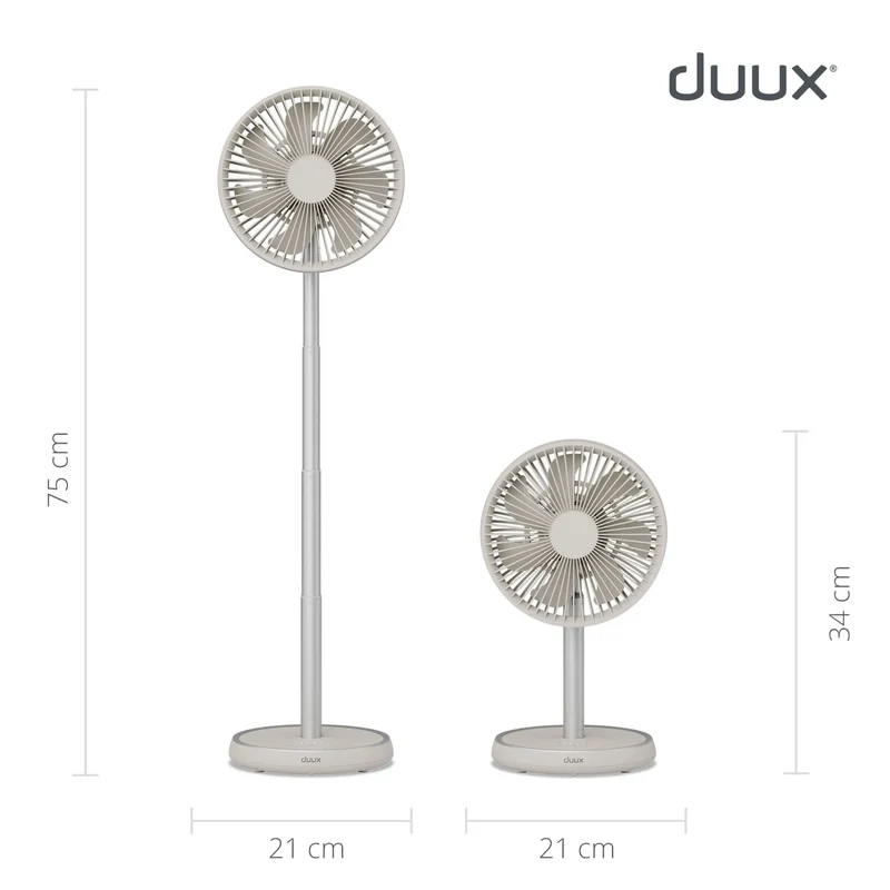 Duux Rize Cordless Pedestal & Table Fan