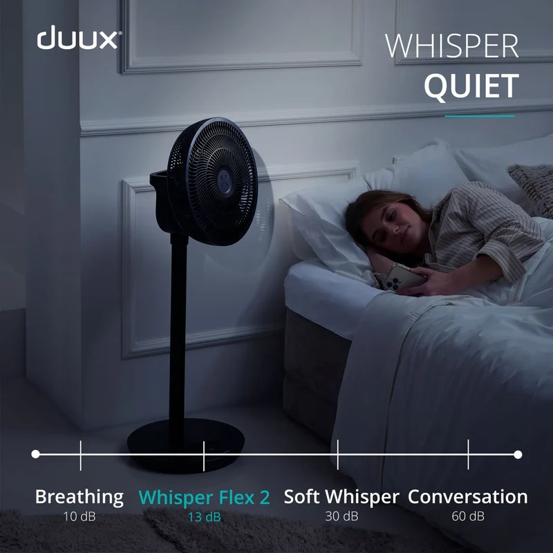 Duux Whisper Flex 2 Smart Pedestal & Table Fan