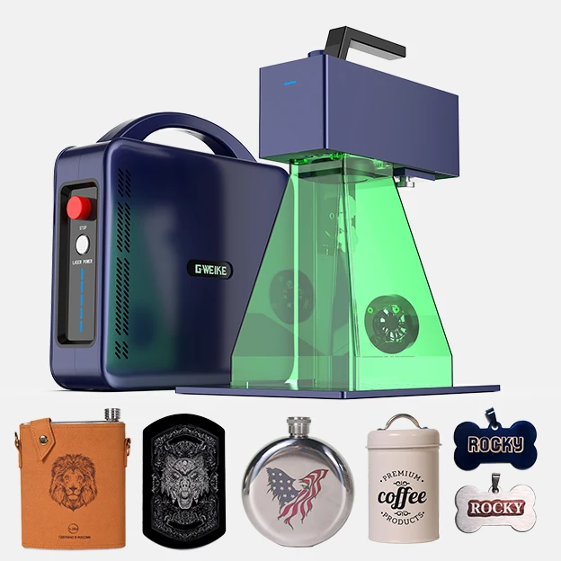 GWEIKE G2 20W/ 30W/50W tragbarer Faserlasergravierer