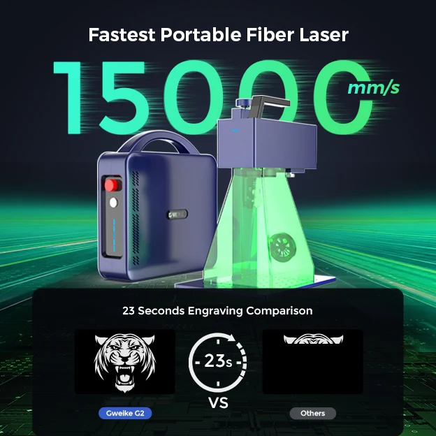 GWEIKE G2 20W/ 30W/50W tragbarer Faserlasergravierer