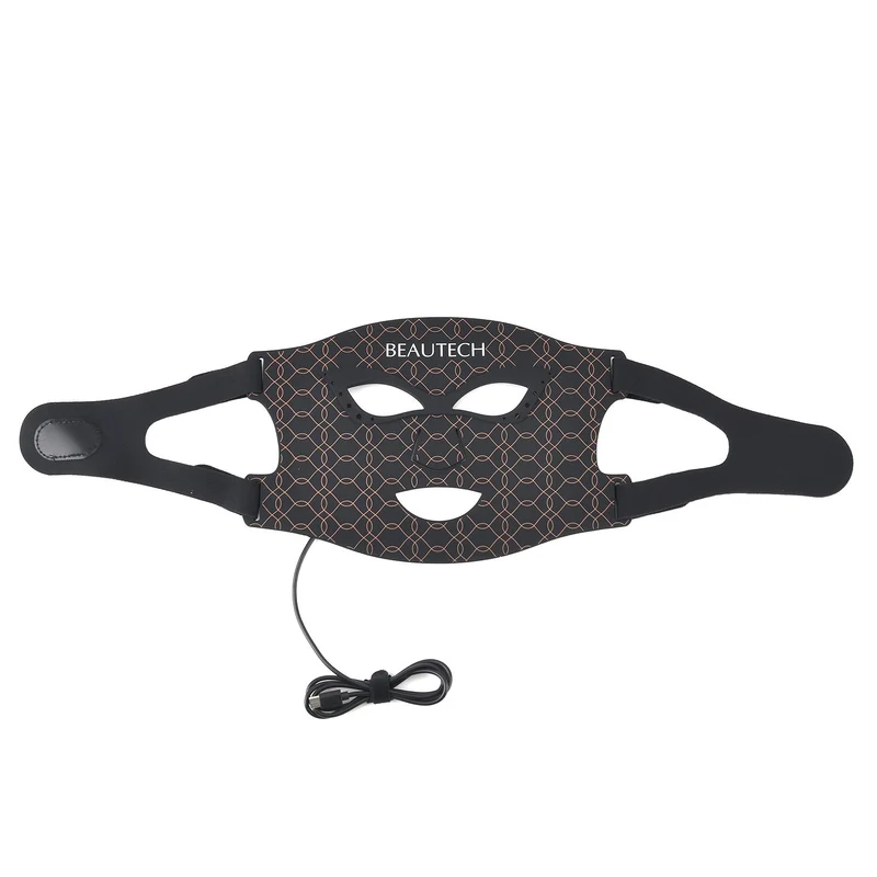 BEAUTECH Gesichts und Dekolleté maske, LED Lichttherapie, Schwarz