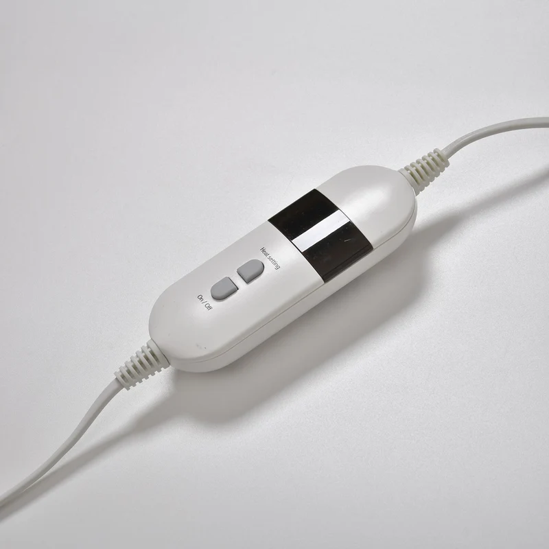 Elektrisches Wärme-Decke- Für Entspannung und Schmerzlinderung, 3 Heizstufen, hypoallergen, waschbar, 2-Stunden-Timer, 2m Kabel, Grau, 84 x 40 cm