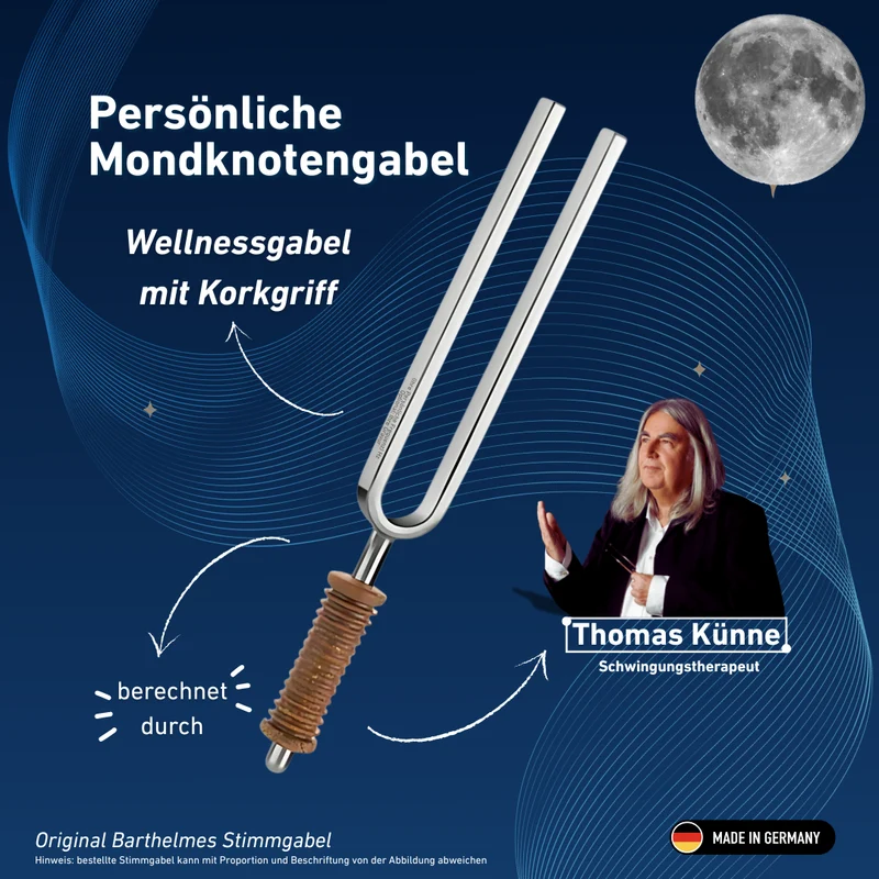 Persönliche Mondknotengabel mit Korkgriff nach Thomas Künne | KO/7-MKG-K