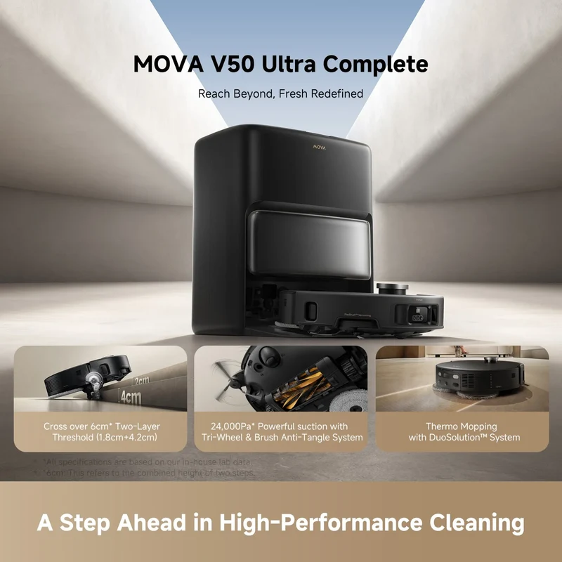 MOVA V50 Ultra Complete Robot Vacuum & Mop Cleaner