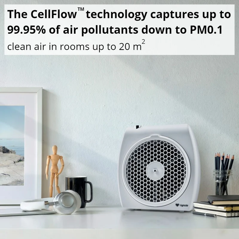 LightAir CellFlow Mini 100 Electrostatic Air Purifier With EcoPrecision™ Filter