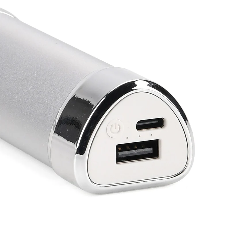2 in 1 Magnetischer Handwärmer und Powerbank, 2 x 4000 mAh, 3 Heizstufen, 11 x 6 cm, 255 g, ABS Aluminiumlegierung, Schwarz
