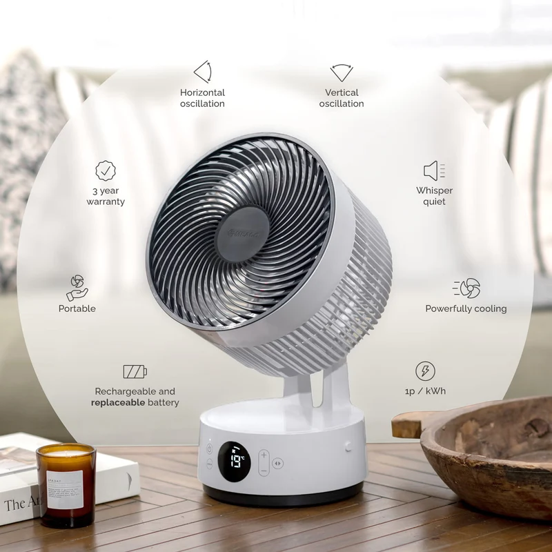 Meaco Sefte® 8" Portable Cordless Fan