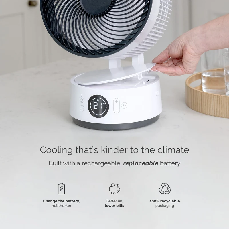 Meaco Sefte® 8" Portable Cordless Fan