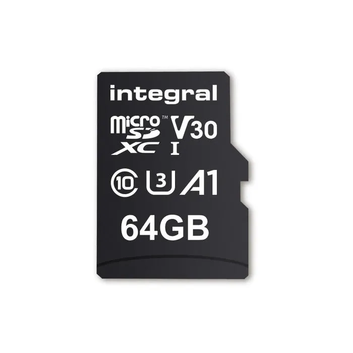 Integral High Speed Micro SD V30 UHS-I U3 64GB