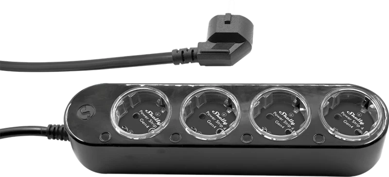 Shelly Power Strip 4 Gen4 - Smarte Steckdosenleiste - Schwarz