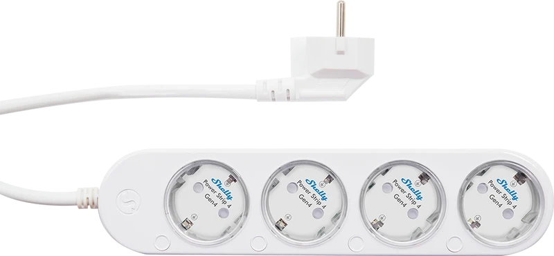 Shelly Power Strip 4 Gen4 - Smarte Steckdosenleiste - Weiß