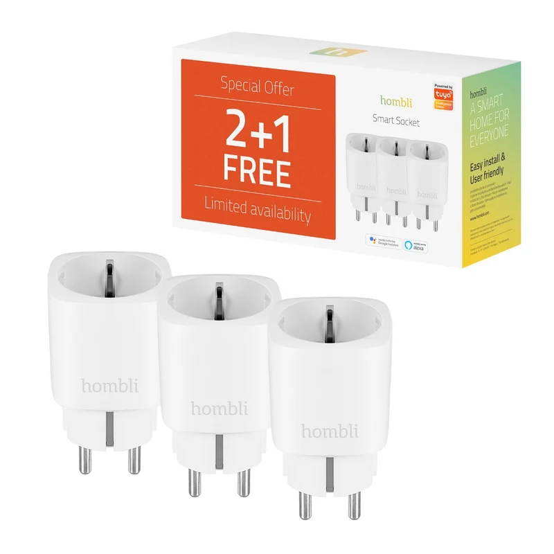 Hombli Smart Socket Promo Pack 2+1
