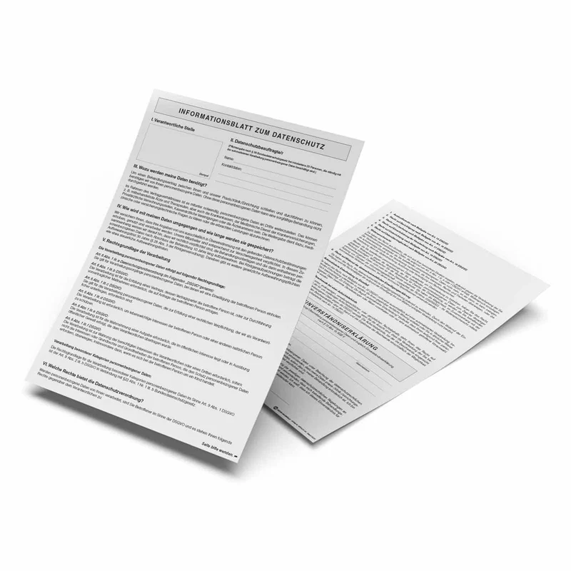 Einverständniserklärung Datenschutz
